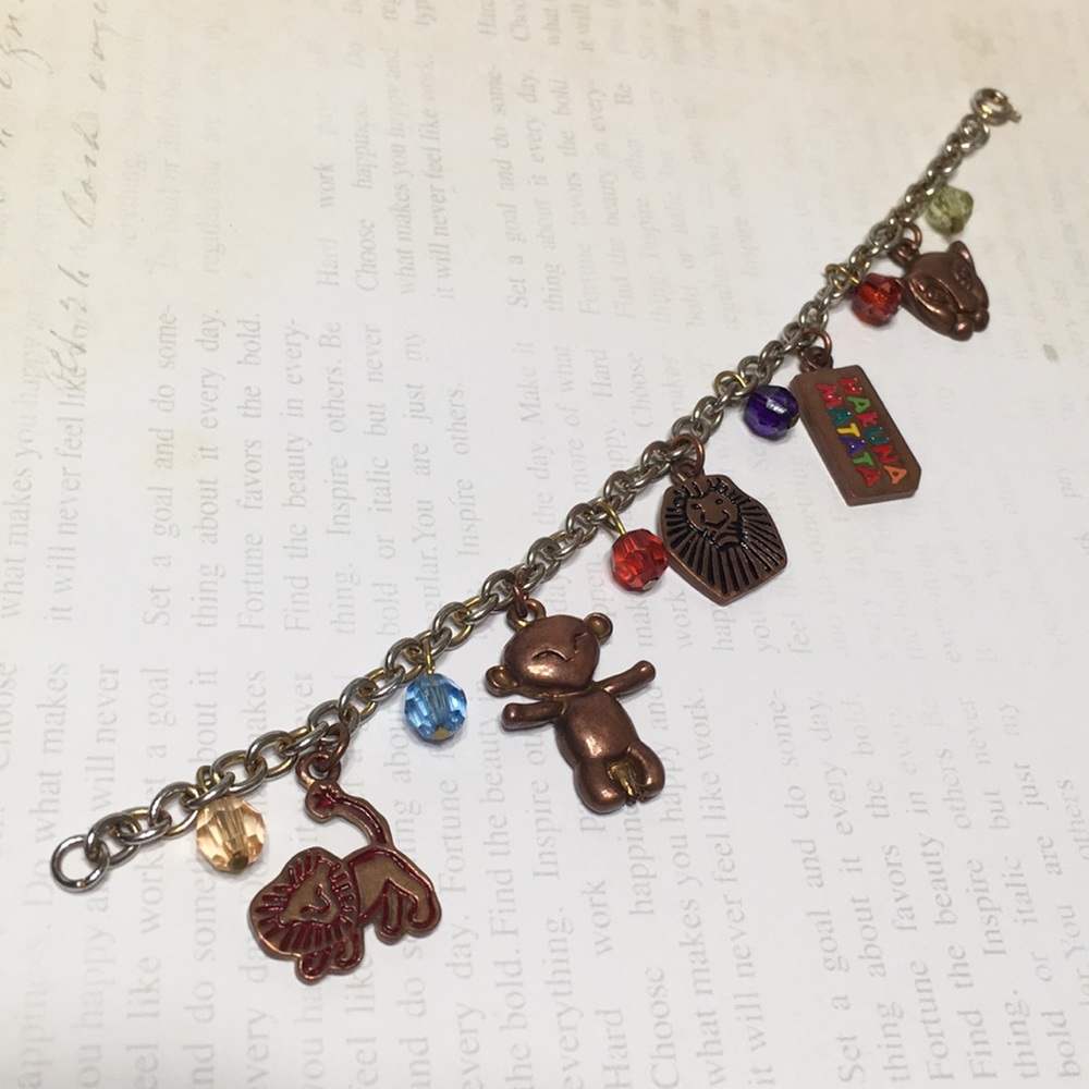 LION KING bracelet with charms 6 inch Disney